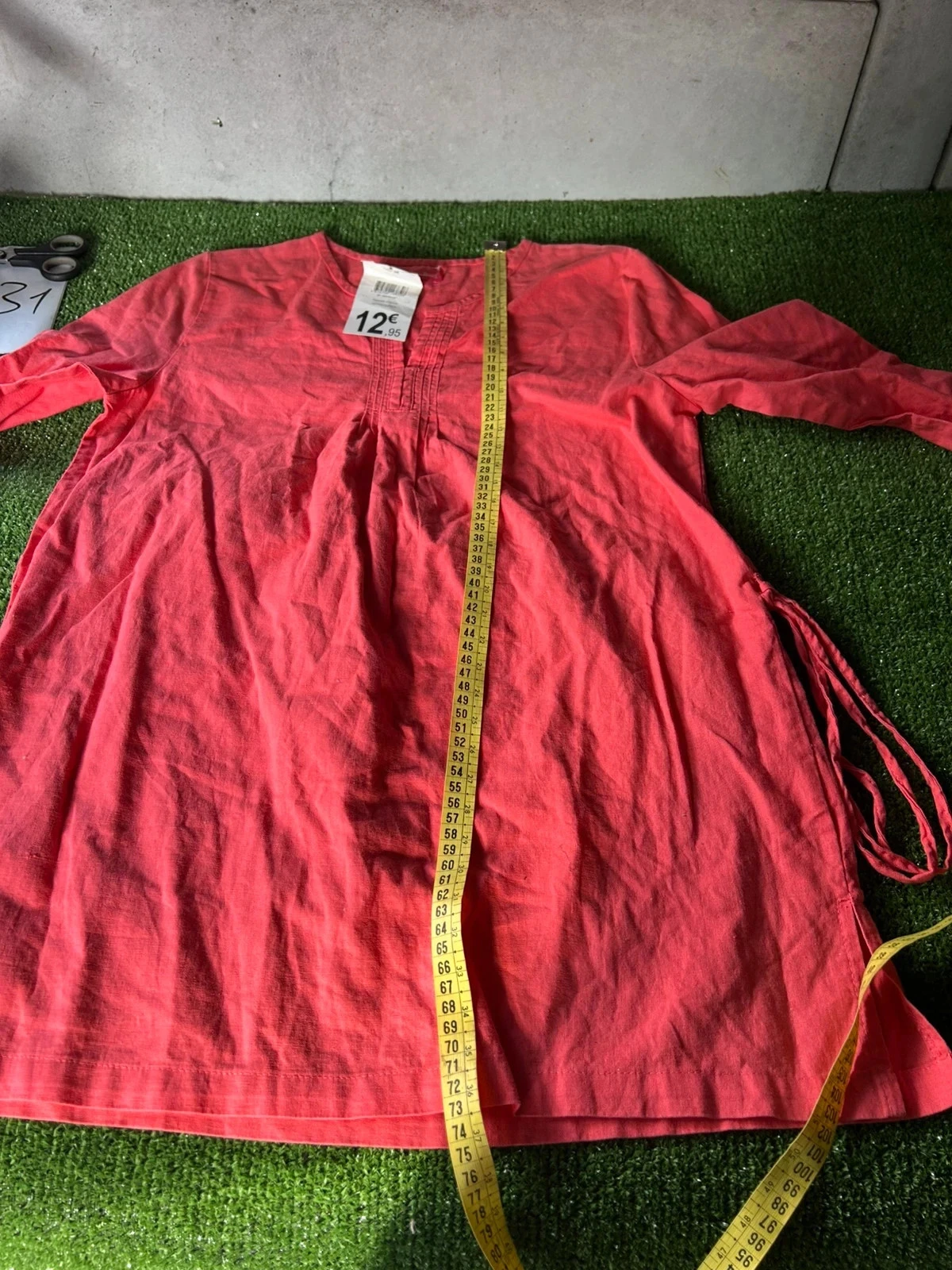 Coral pink casual summer dress Tissaia size 38 – photo 10
